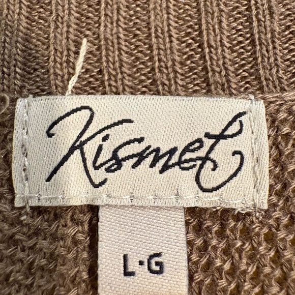 Kismet Brown Textured Knit Cardigan - Picture 2 of 5
